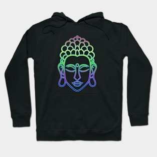 Buddha Face Multi Color Hoodie